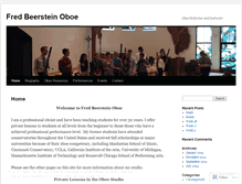 Tablet Screenshot of fredbeersteinoboe.com